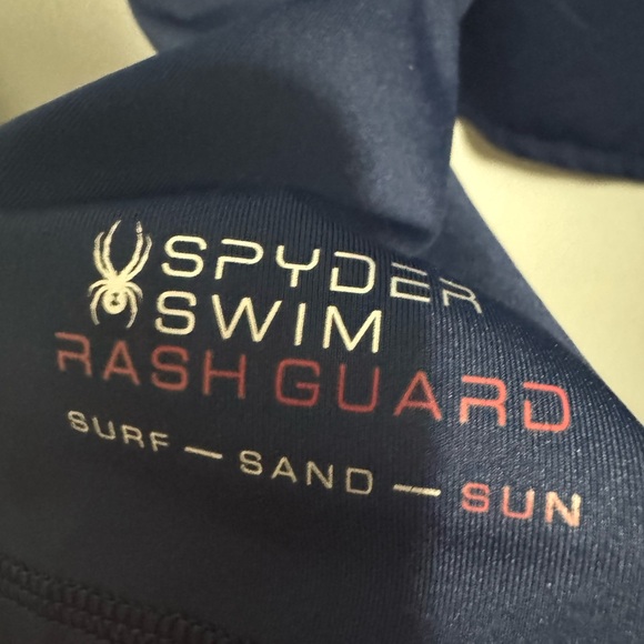 Spyder- Men's Blue and Neon Green Rash Guard. Size XXL - Picture 7 of 7